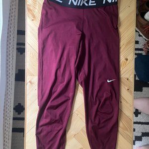 Nike Leggings Maroon Size S